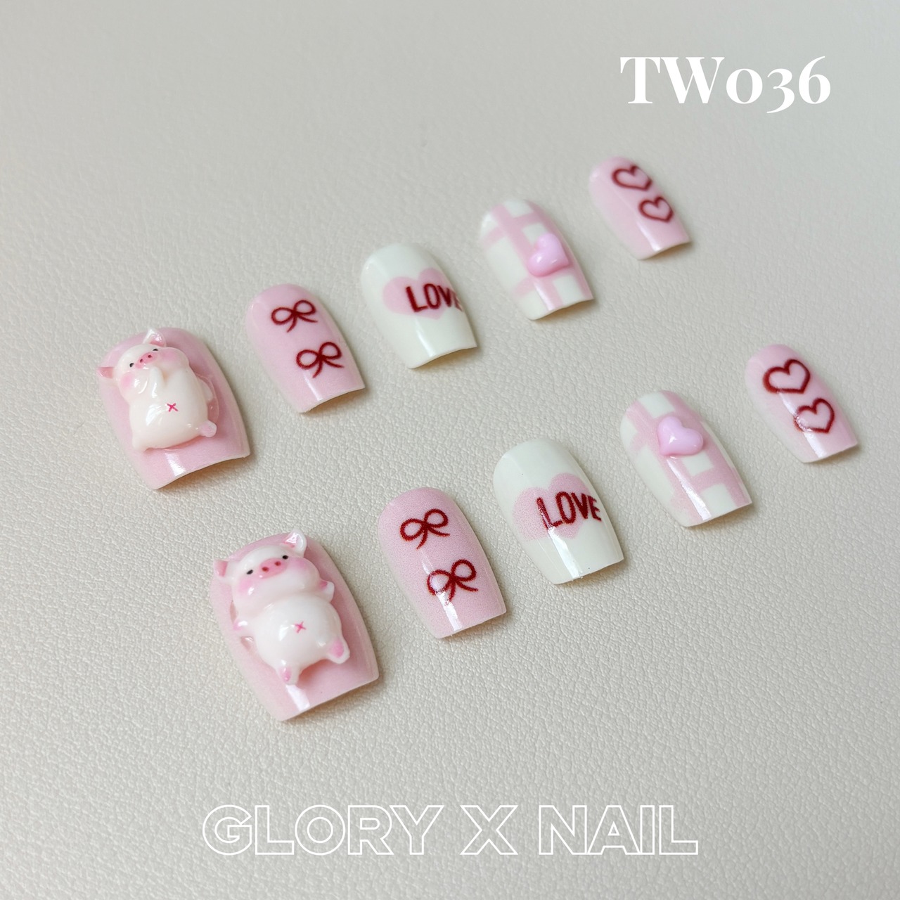 TW036 ネイルチップ サイズXS/S/M