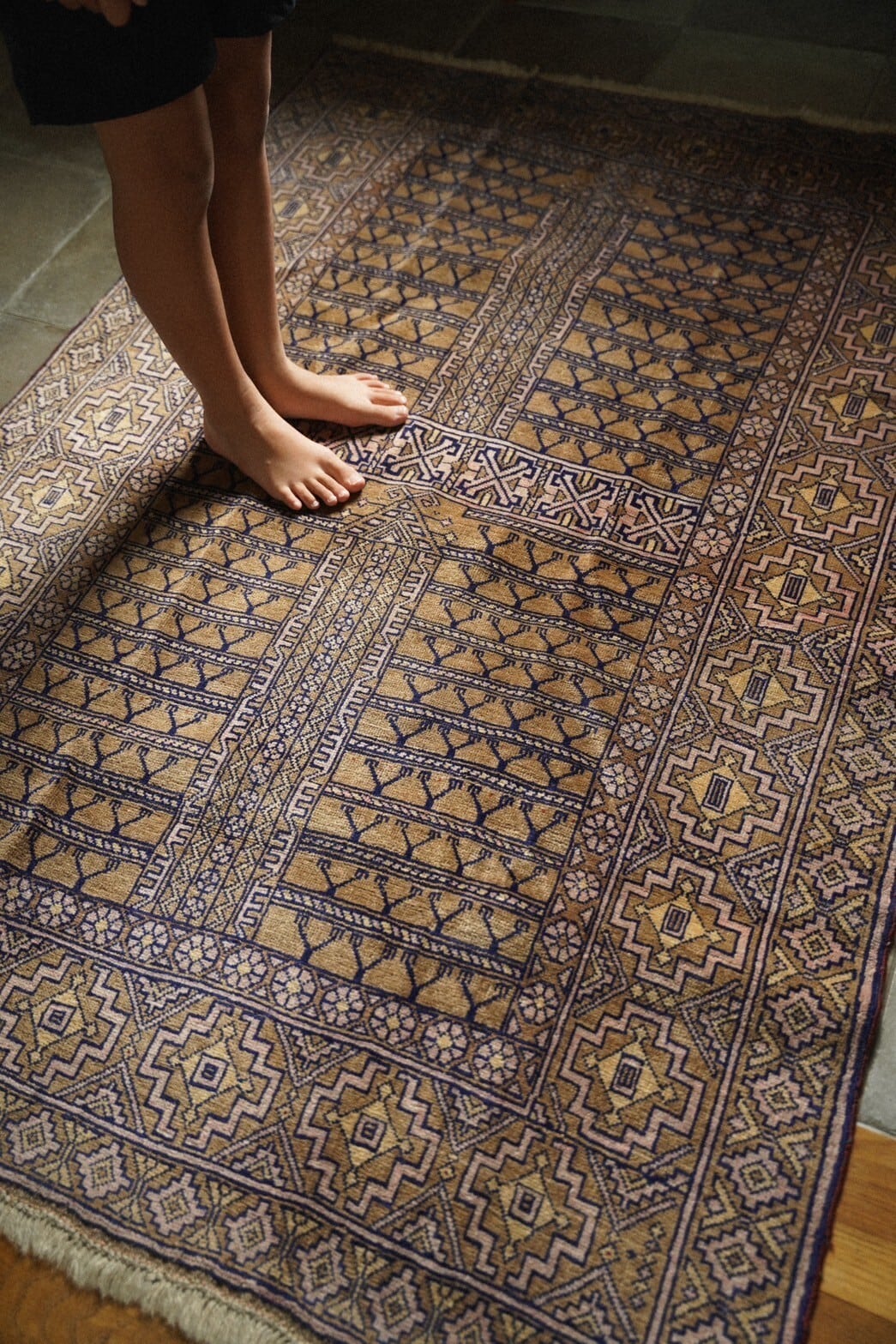 1348-Vintage Turkmen rug