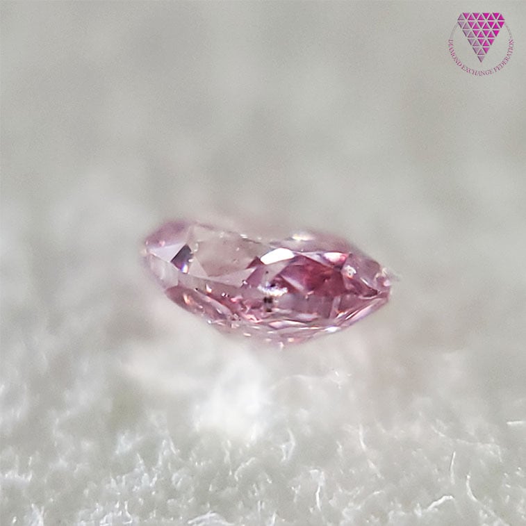 0.042 ct Fancy Intense Pink SI2 天然 ピンク ダイヤモンド オーバル シェイプ ルース | DIAMOND  EXCHANGE FEDERATION