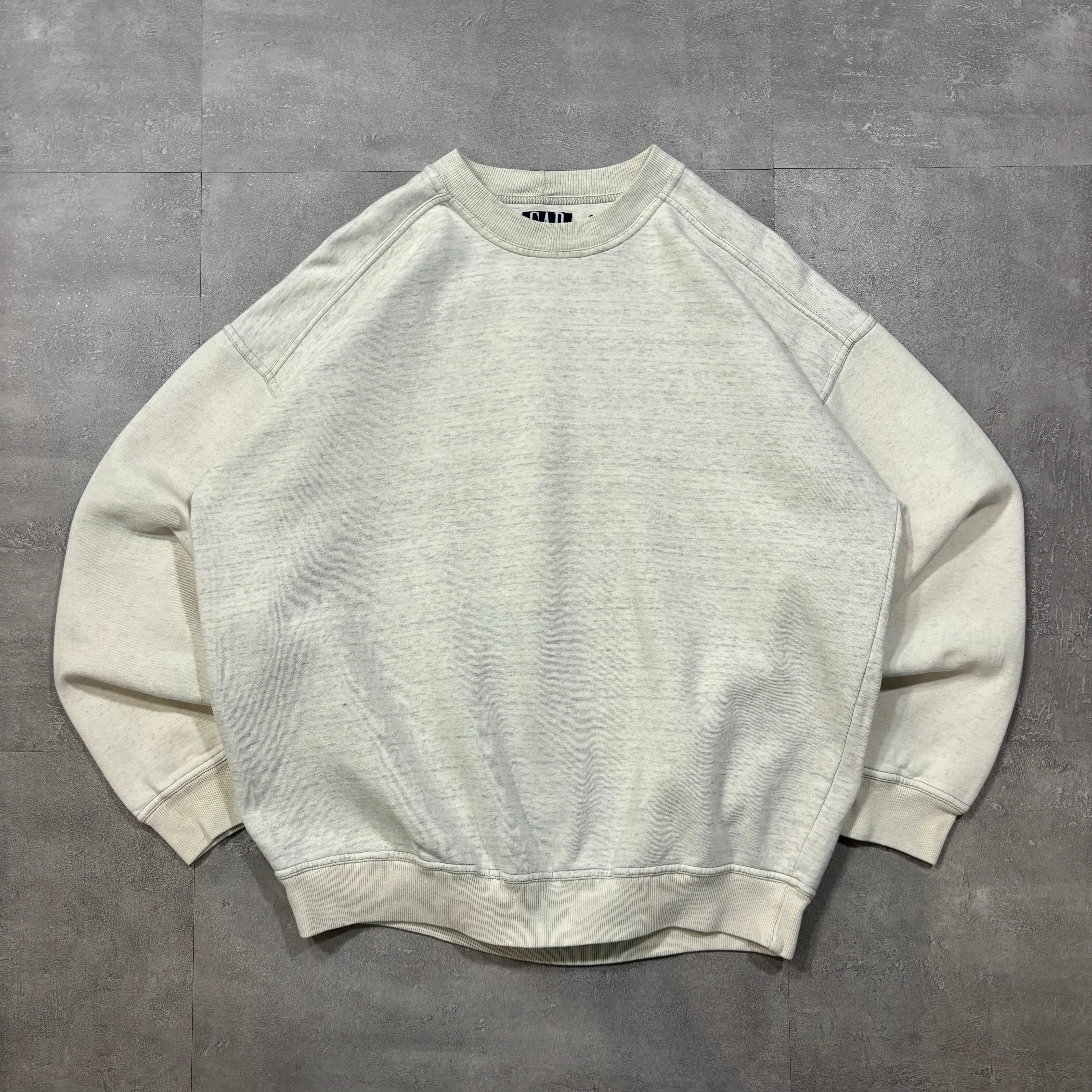 《M(L程度)》OLD GAP オールドギャップ スウェット 霜降りグレー 90年代 vintage no.4044