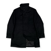 カシミヤ100% 高級 ROBERTA MICHETTI ロベルタ ミケッティ 比翼 コート サイズ L /黒/ブラック/メンズ/カシミア