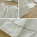 【2点セット】刺繍セーラー襟ブラウス+フレアスカート ・12016