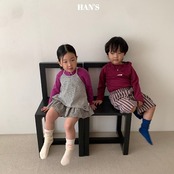 韓国子供服 / 26Autumn / 〖取寄〗Hans / ボーダー七分パンツ / キッズ服 / ジュニア服 *XS~JM*
