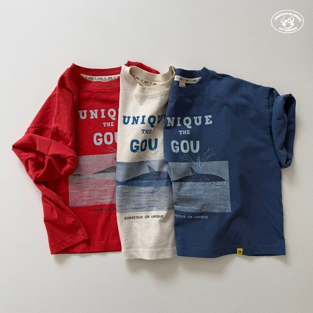 【取寄】gou｜whale tee｜クジラT｜XS-JL｜kids&jr｜26 summer