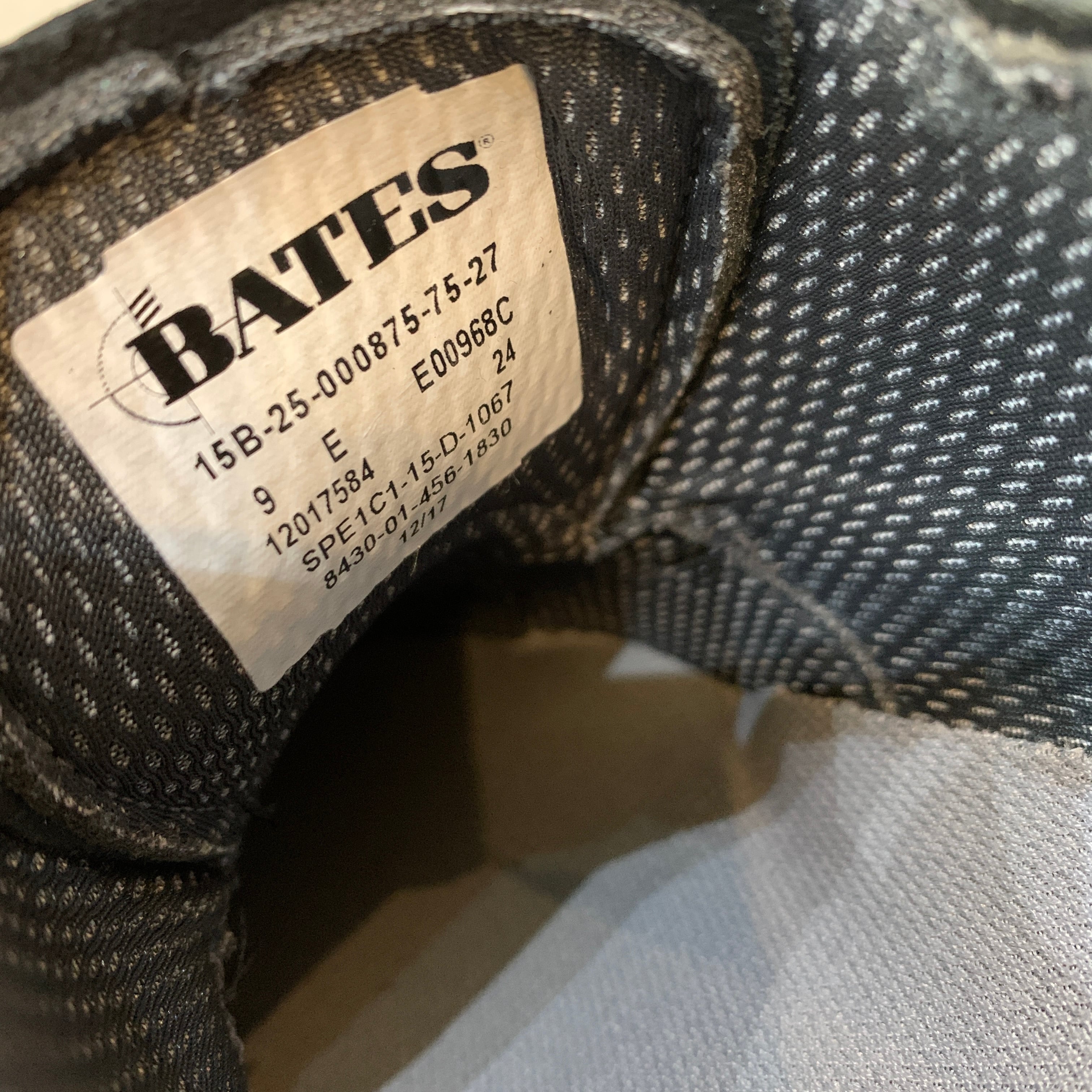 箱付きデッドストック BATES サービスシューズ USNAVY 黒 27cm | 古着