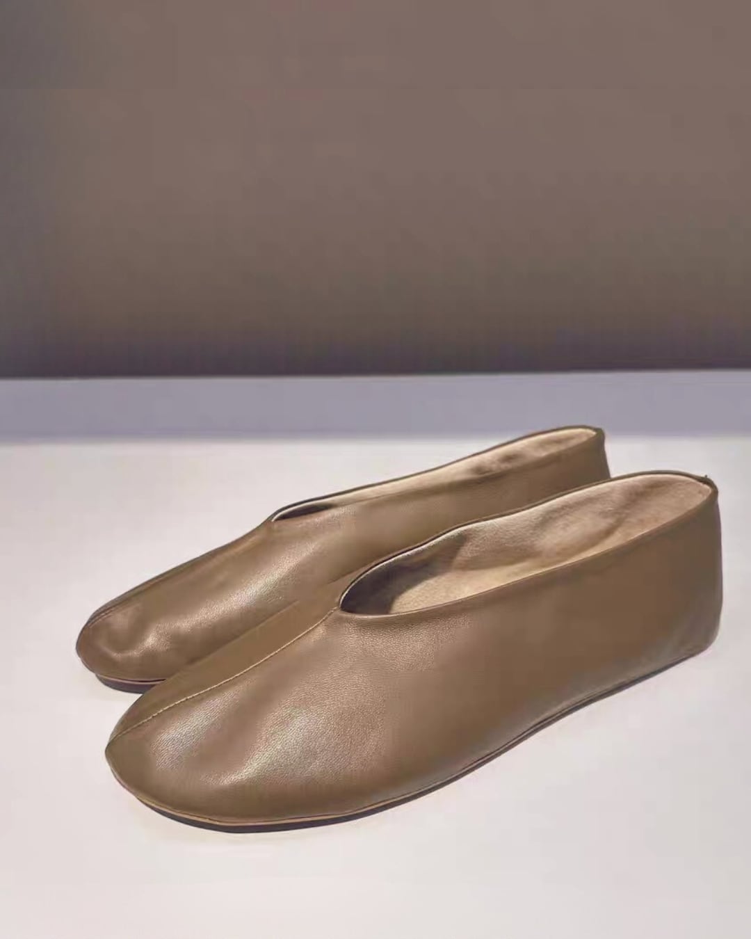 Leather Ballet Flats