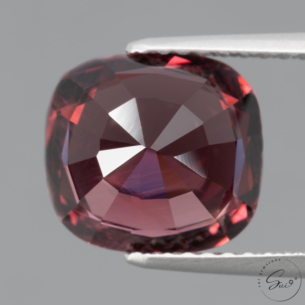 天然【非加熱】スピネル・オレンジーレッド 3.76ct GIA鑑別書 | SUI