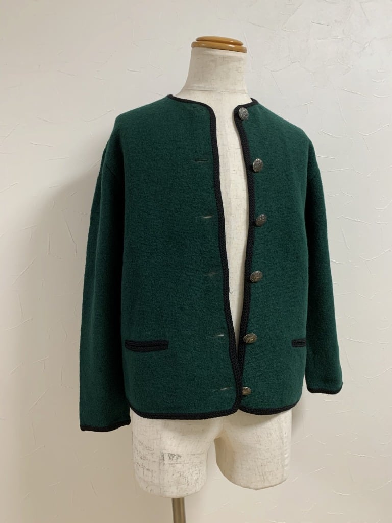 1960～70's Euro piping Design Knit Jacket