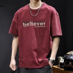 Crew Neck Short Sleeve T-Shirt ◇3color H0455