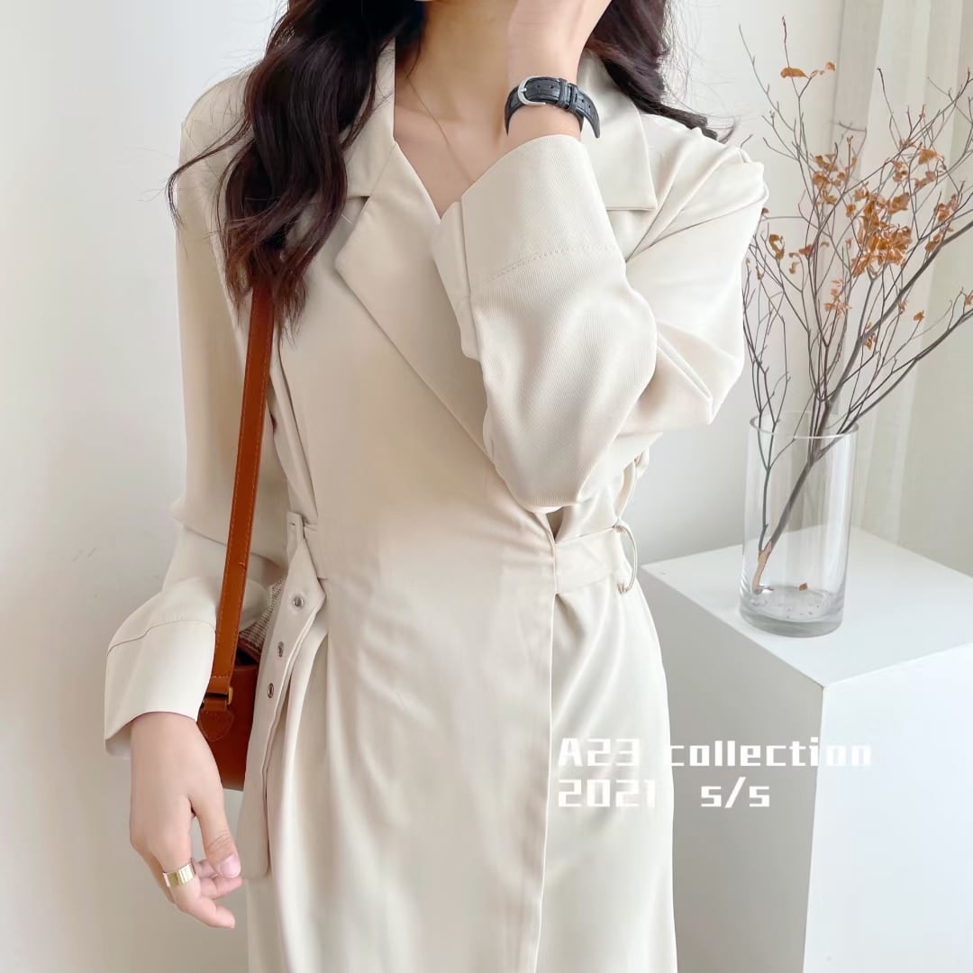 コート風ワンピース　AJ3396-D03