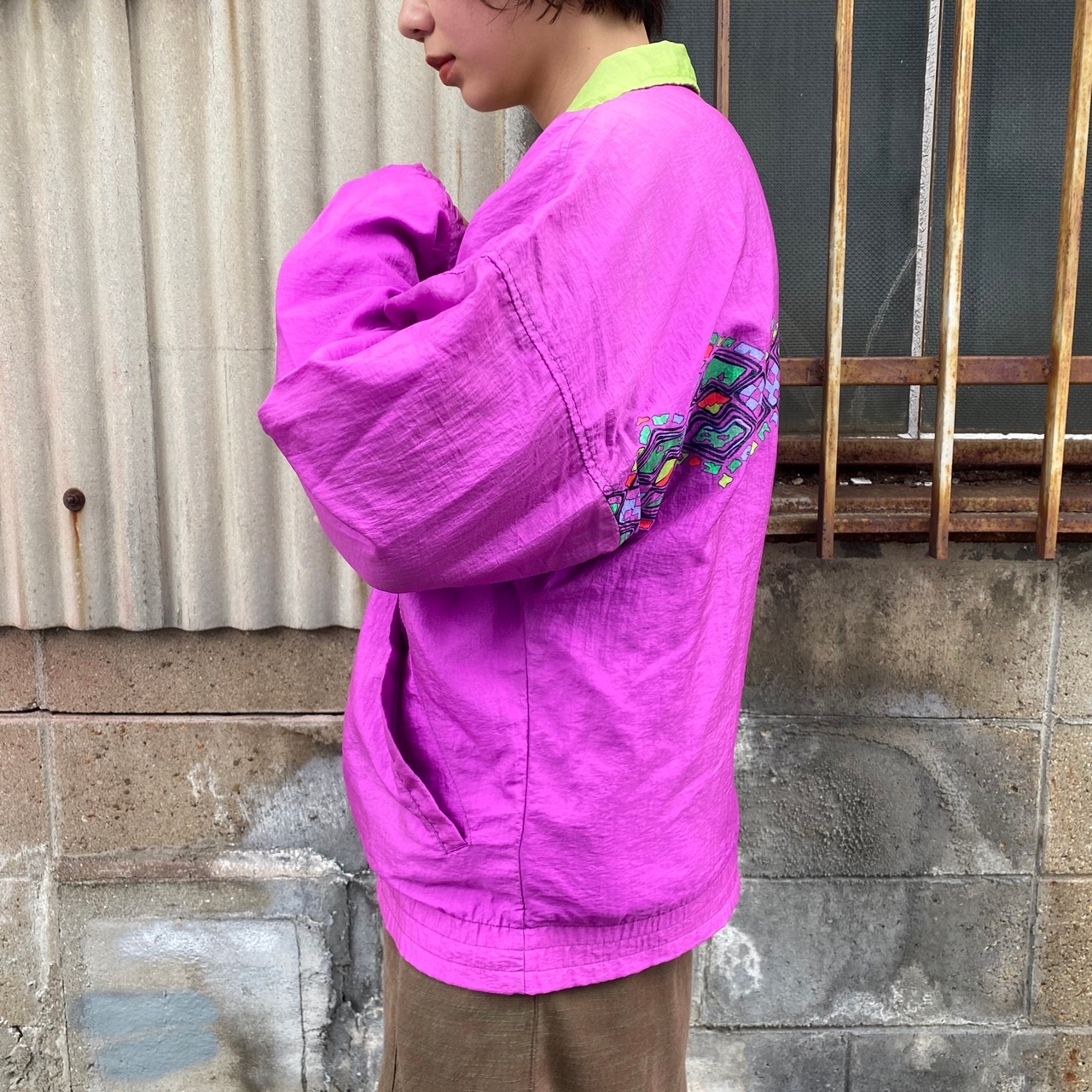 80年代 80s イタリア製 FILA フィラ ナイロンジャケット ウィンド 