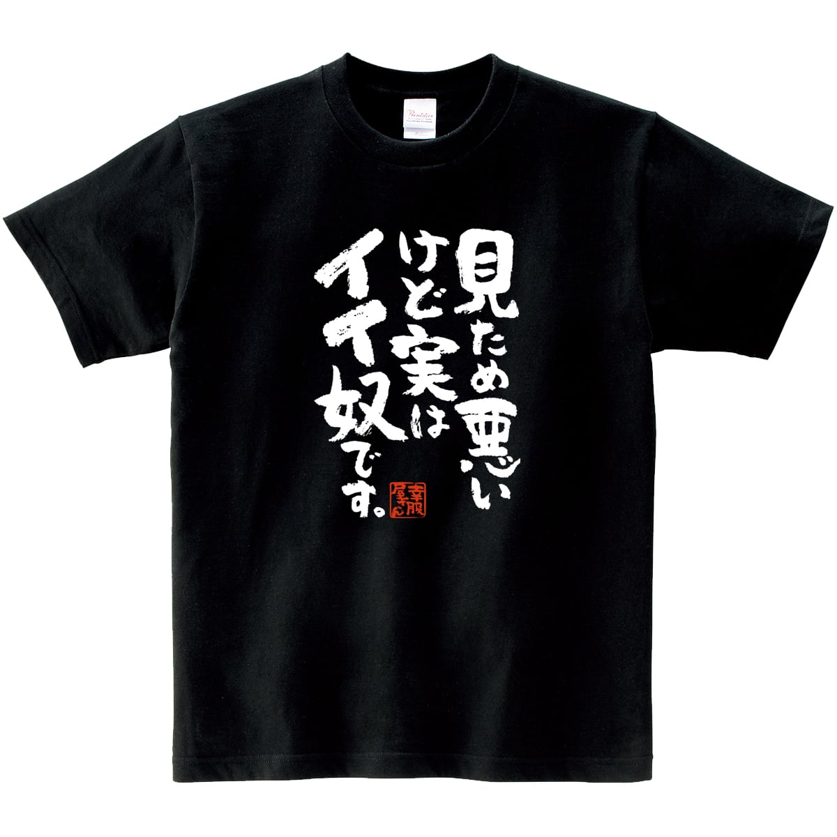 見ため悪いけど実はイイ奴です。 ka400-59 おもしろ 漢字Tシャツ