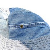 COTEMER Reversible Bucket Hat demim×paisley【hat09】