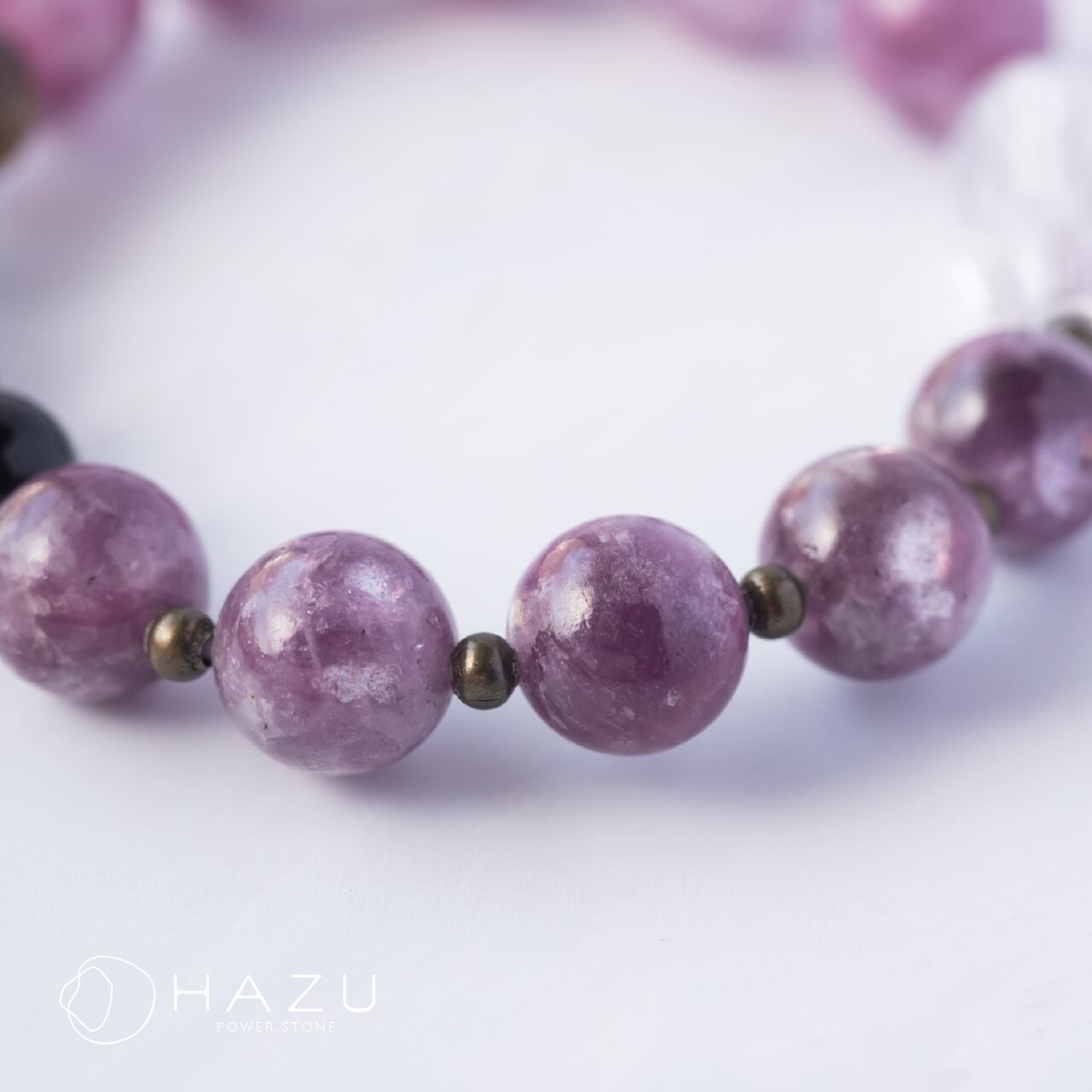 ＊IY様お取置き8/10＊【高品質】モルガナイト　ピンクパープルマイカ 粋人 10mmパープルタイガーアイブレスレット(PURPLE TG): 『岩座