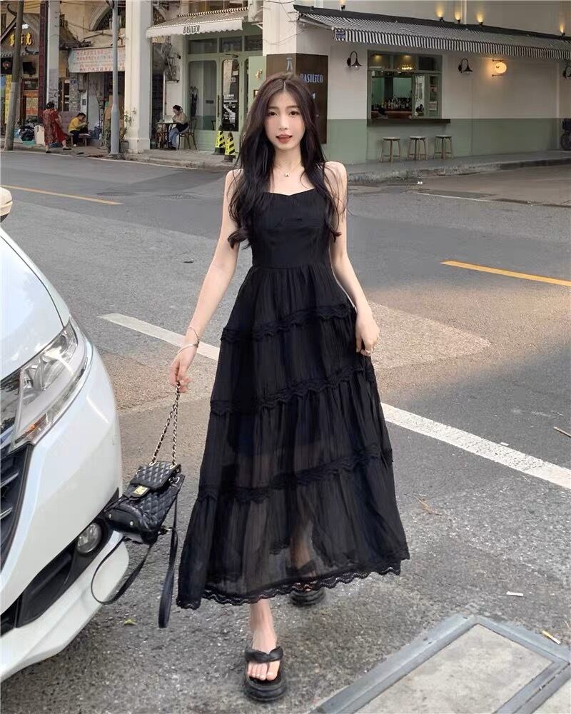 ノースリーブ ロング丈フレアワンピース G104CON0207 | liberal style