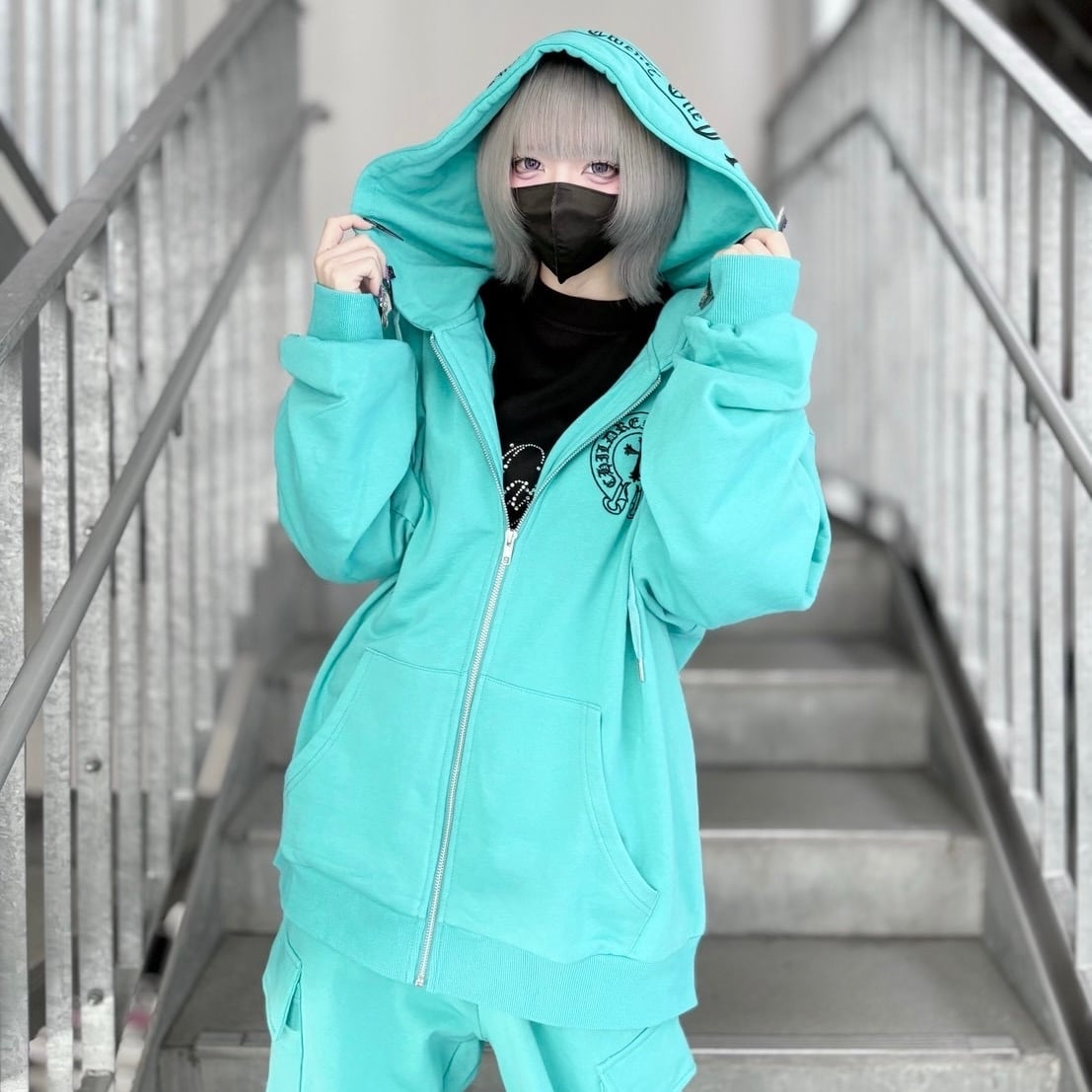 【ye(J)ow/YELLOW J】フードロゴZIPパーカー 145615  パーカー ストリート ブランド メンズ レディース ユニセックス ニット