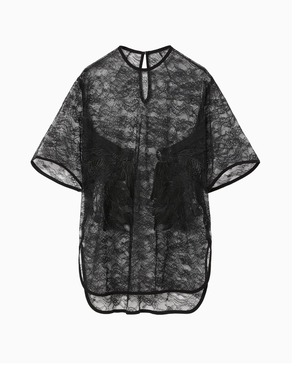 【Mame Kurogouchi】Raschel Lace Embroidered Top