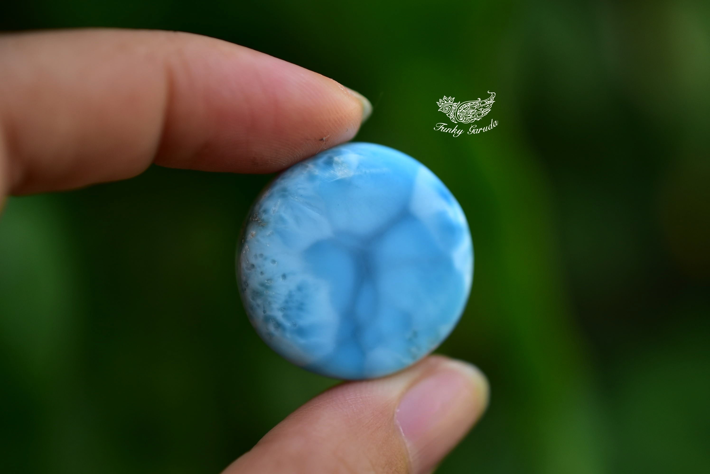 ブルーシャトヤンシー☆まんまる☆ラリマー s362 | Funky garuda Stone