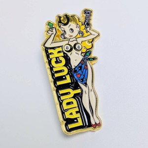 ★ピンズ PINS★ピンバッジ 【 LADY LUCK（ レディ・ラック ） 】 〚アメリカン雑貨 アメトイ〛