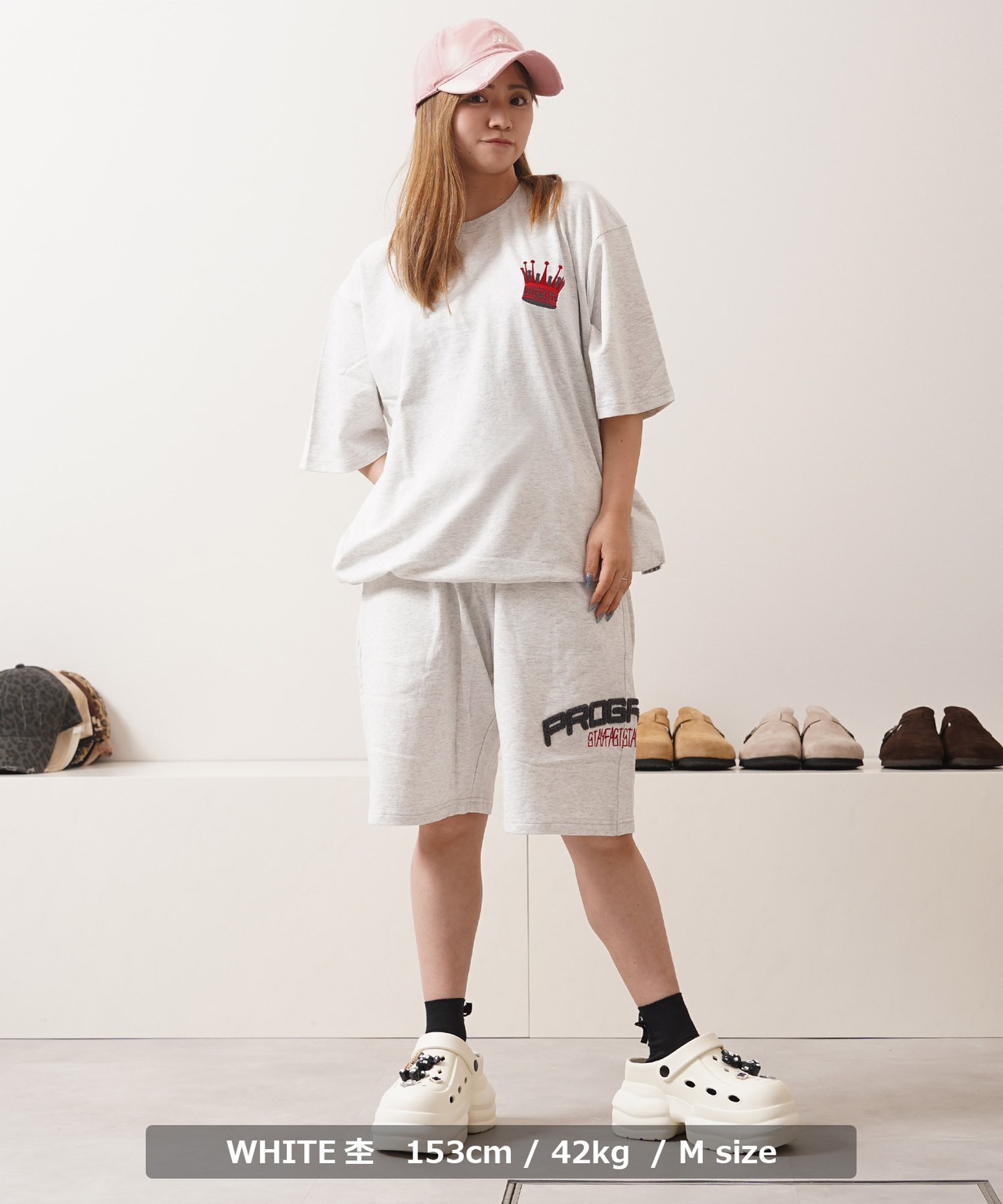 ◆クラウン サガラ刺繍 スウェットTシャツ◆ng-66225