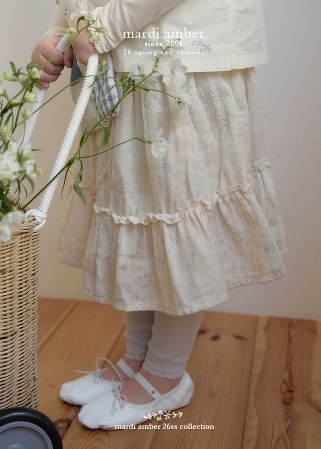 【取寄】mardi amber｜marianne skirt｜マリアンスカート｜S-2XL｜kids｜26 spring