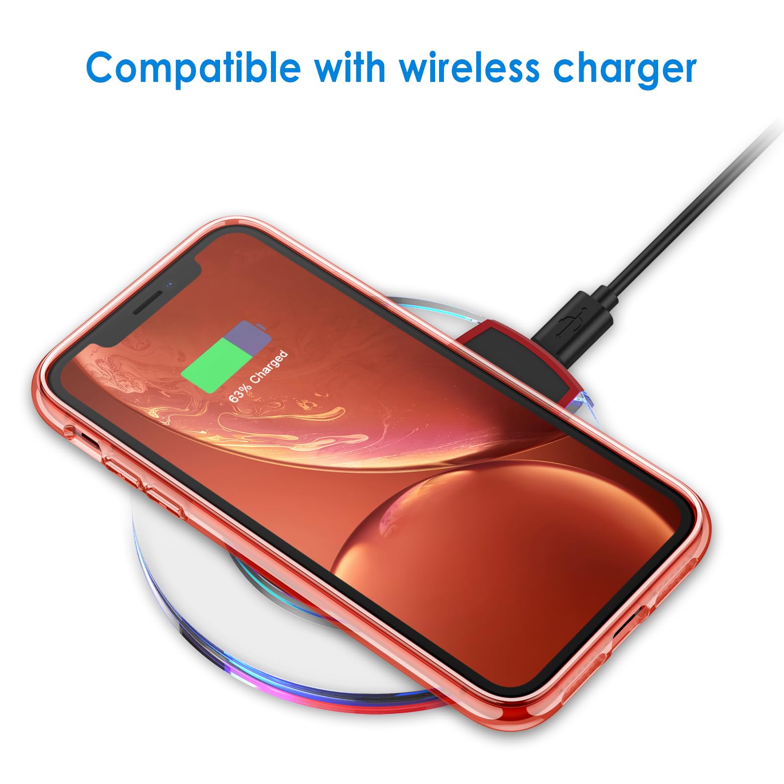 JETech iPhonexr ケース (6.1インチ専用iPhone XR) 黄ばみなし 衝撃