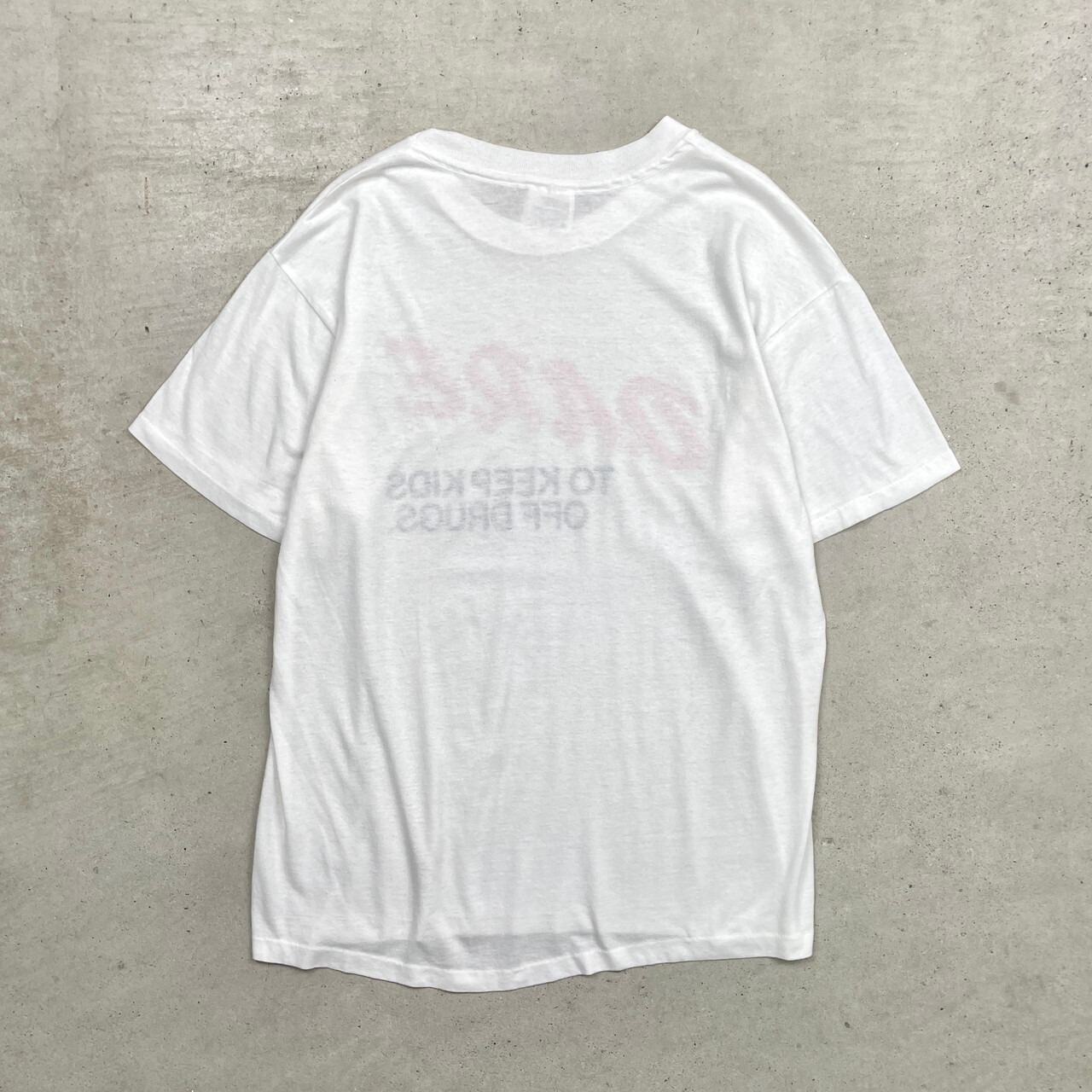 90年代 D.A.R.E. ロゴプリントTシャツ メンズM相当 古着 90s 