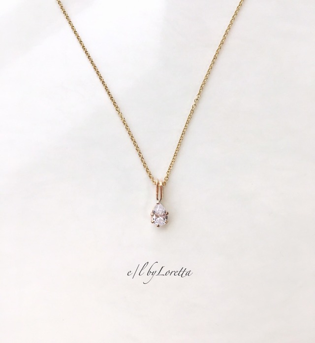 キュービックジルコニア 14kgf necklace