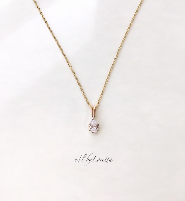 キュービックジルコニア 14kgf necklace