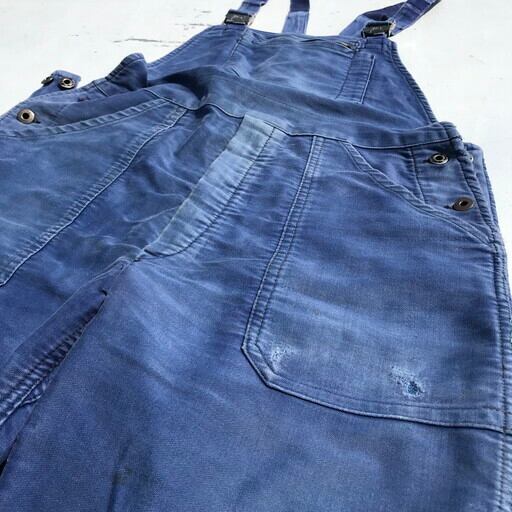 50's A ST MICHEL フレンチ モールスキン ワーク オーバーオール ロー