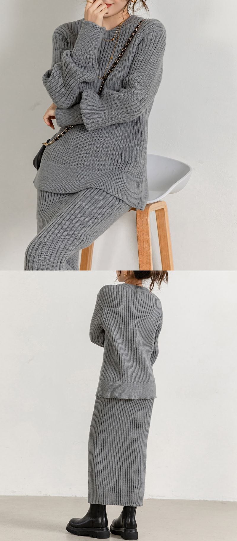 宅配便】リブニットセットアップ／tops2057 | DAY CLOSET｜ レディース