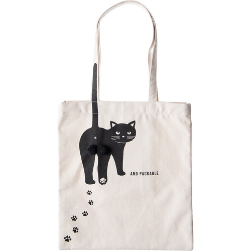 猫トートバッグ(ニャンタマ)クロネコ
