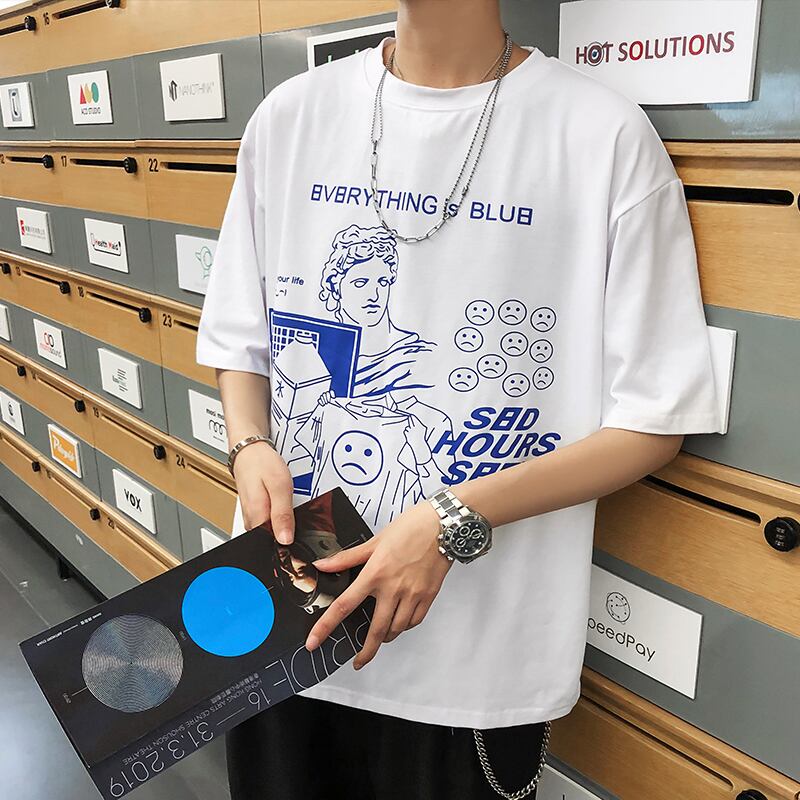 全2色 Tシャツ カットソー プリント カジュアル おしゃれ