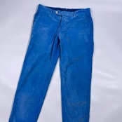 PT01 ピーティーゼロウーノ 裾ダブル ピケ コーデュロイパンツ 46/ブルー メンズ