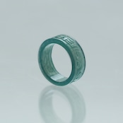 【5.5～6号】Guatemala carving 翡翠くり抜き甲丸リング A貨翡翠 jd_rg2509
