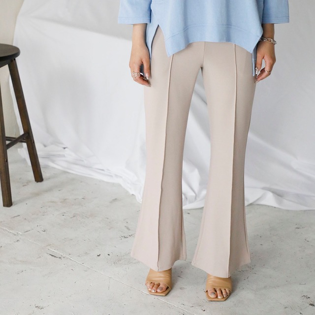 stretch flare pants 10044