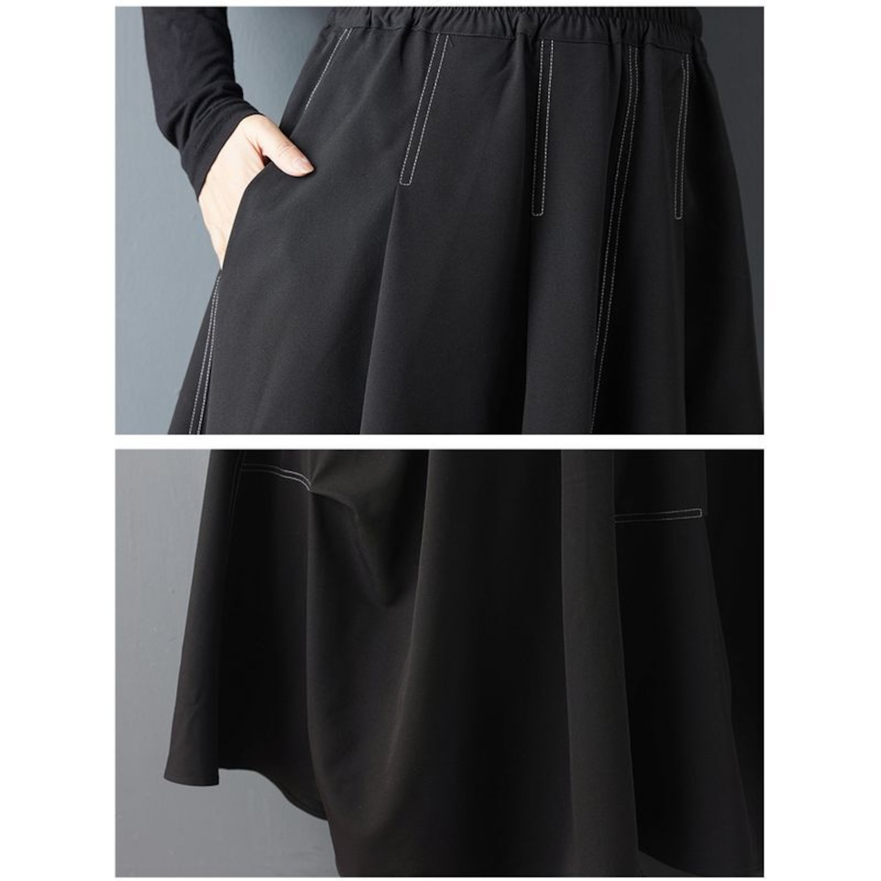 ステッチ 立体 スカート 00339