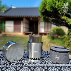 【UJU CAMPING】二次燃焼ミニストーブ20★軽量コンパクト！韓国人気ブランド
