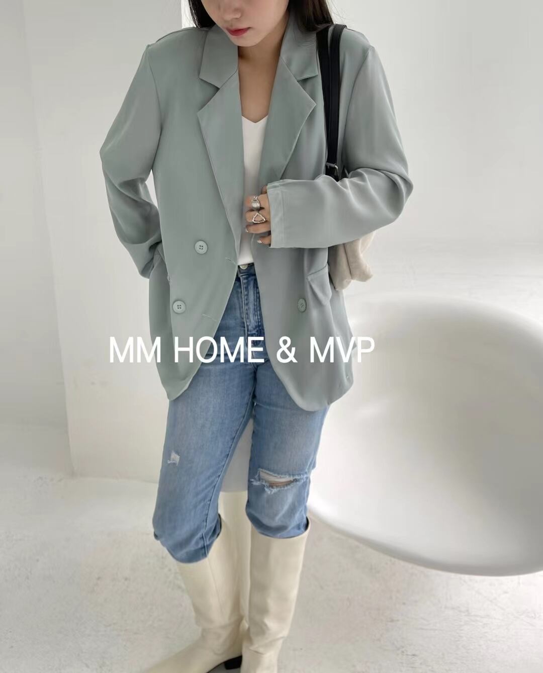 ダブルボタンジャケット　AJ42441-686