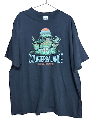 ゆうパケット可【古着  通販】Counterbalance Brewing Company プリントTシャツ 2XLサイズ