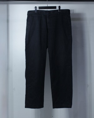 【Caka BLACK】“ARMANI JEANS” Good Fade Wide Cotton Pants