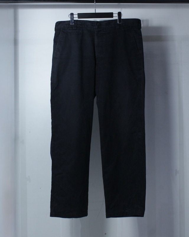 【Caka BLACK】“ARMANI JEANS” Good Fade Wide Cotton Pants