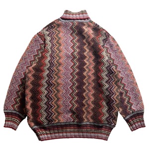 MISSONI neck design mohair sweater