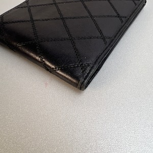 CHANEL シャネル ココマーク 札入れ レザー 二つ折り財布 ブラック A-9315