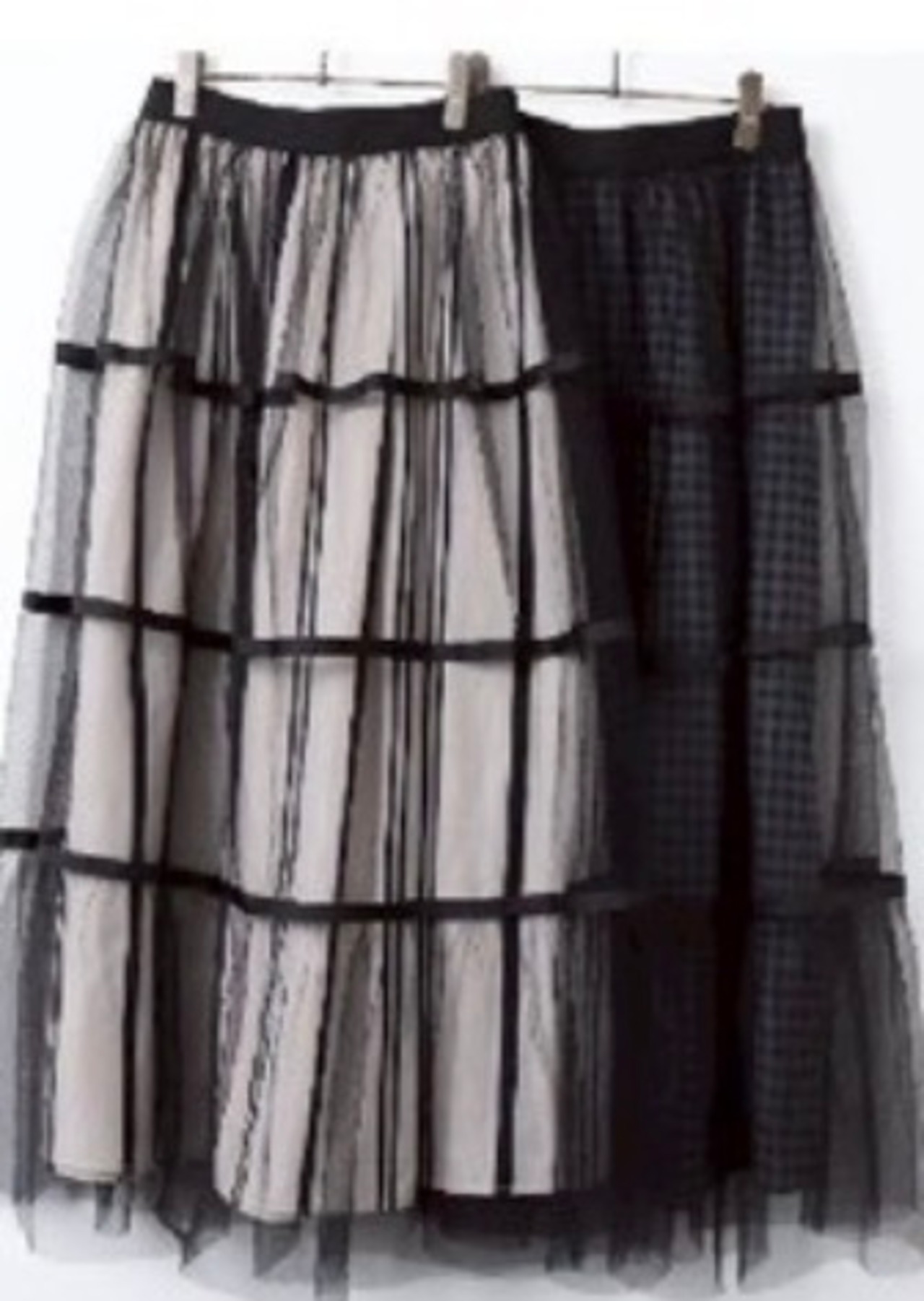 【HUNCH】チュール　プリントフレアスカート　WQN5274