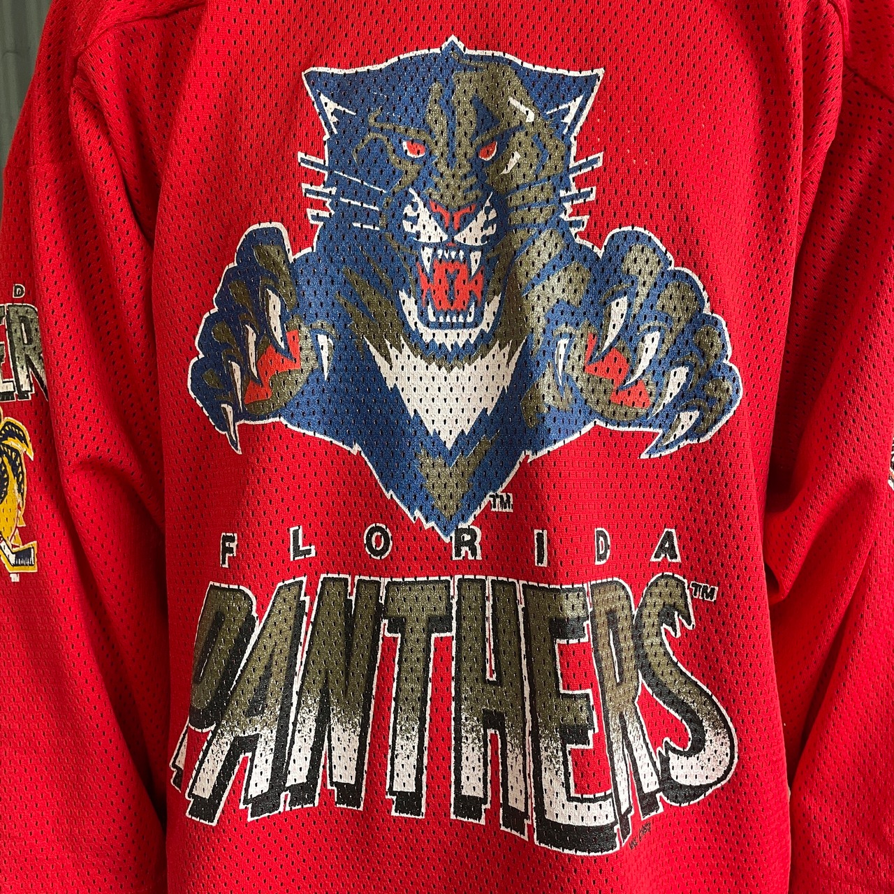 90年代 カナダ製 CCM NHL フロリダ・パンサーズ メッシュ ホッケー 
