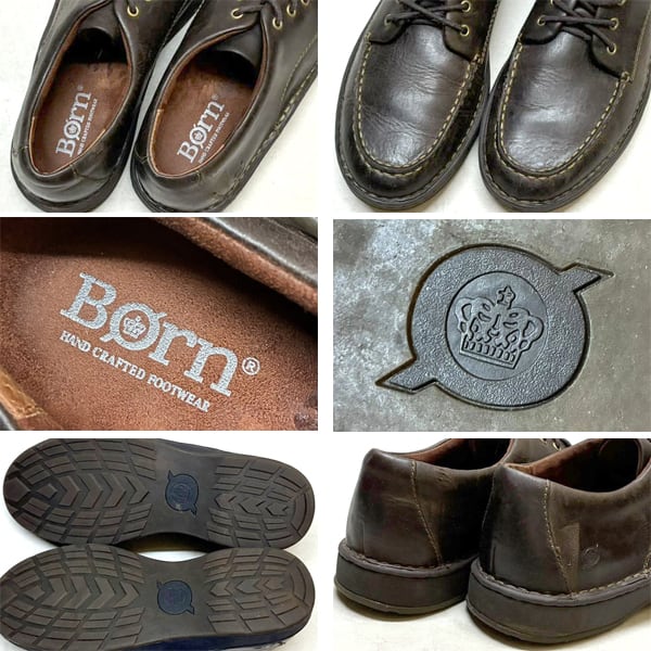 1点物◇BORNボーン革靴ハンドクラフト茶レザーシューズ古着29メンズ11