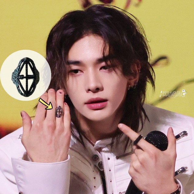 ★Stray Kids ヒョンジン 着用！【TIKOONZ】ICED OUT BANGUDAE DIAMONDS RING