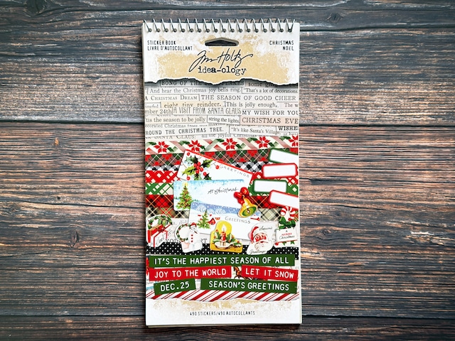 Tim Holtz　クリスマスのステッカーブック Idea-ology Sticker Book Christmas 2025 TH94451【Tim Holtz（ティムホルツ）】[TH-258s]