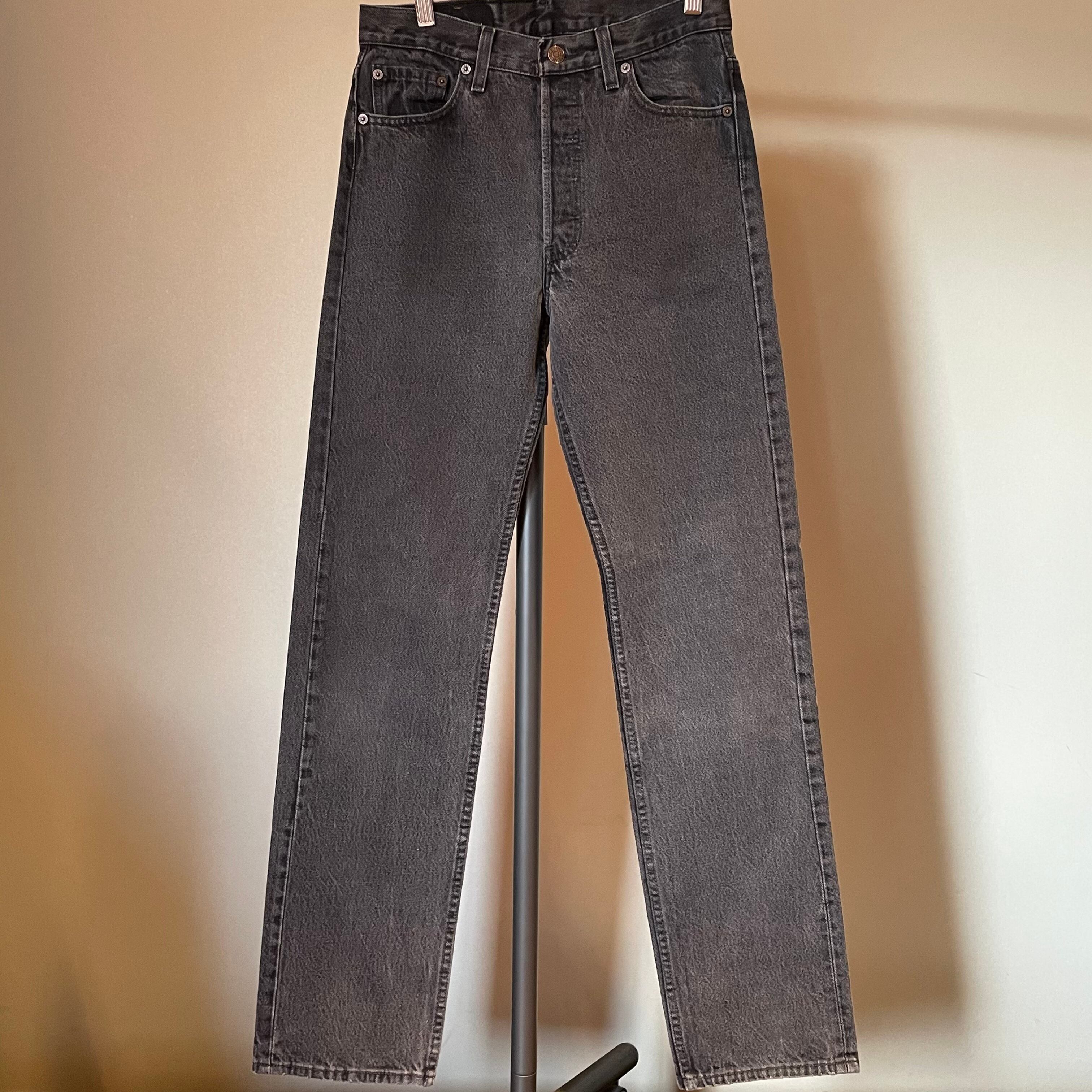 Levi's 501 ブラックデニム W30L34 made in USA | used&vintage aoakua